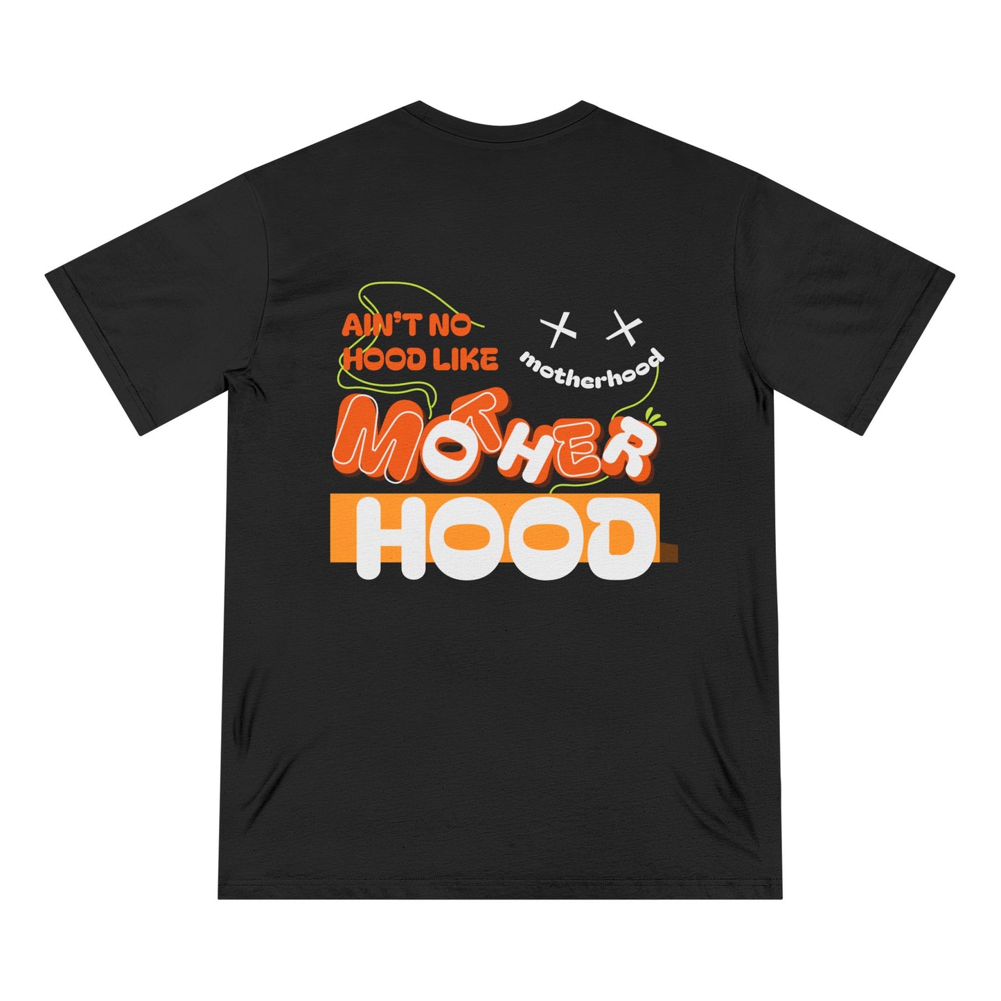Funny Mom Shirt – “Ain’t No Hood Like Motherhood” – Organic Cotton Tee | Mother’s Day Gift