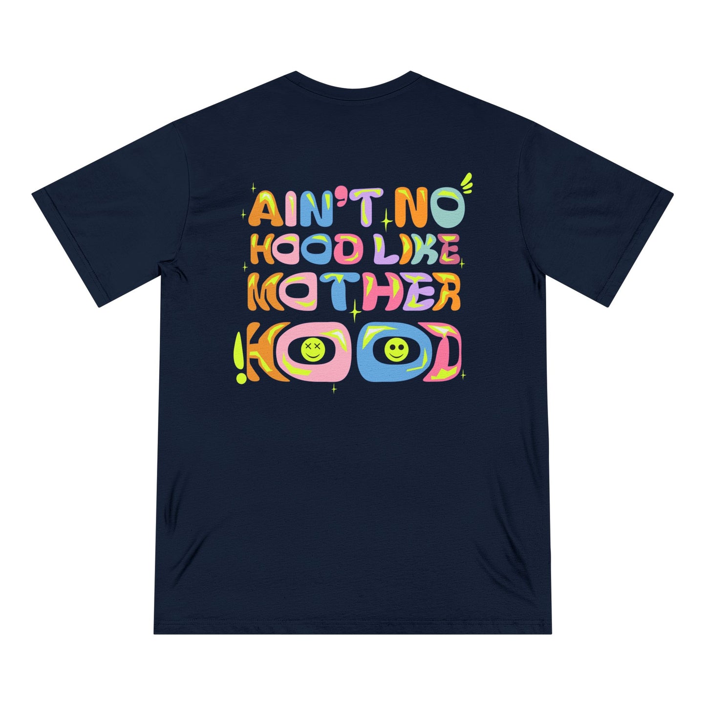 Ain’t No Hood Like Motherhood T-Shirt – Organic Cotton Tee | Groovy Mom Shirt