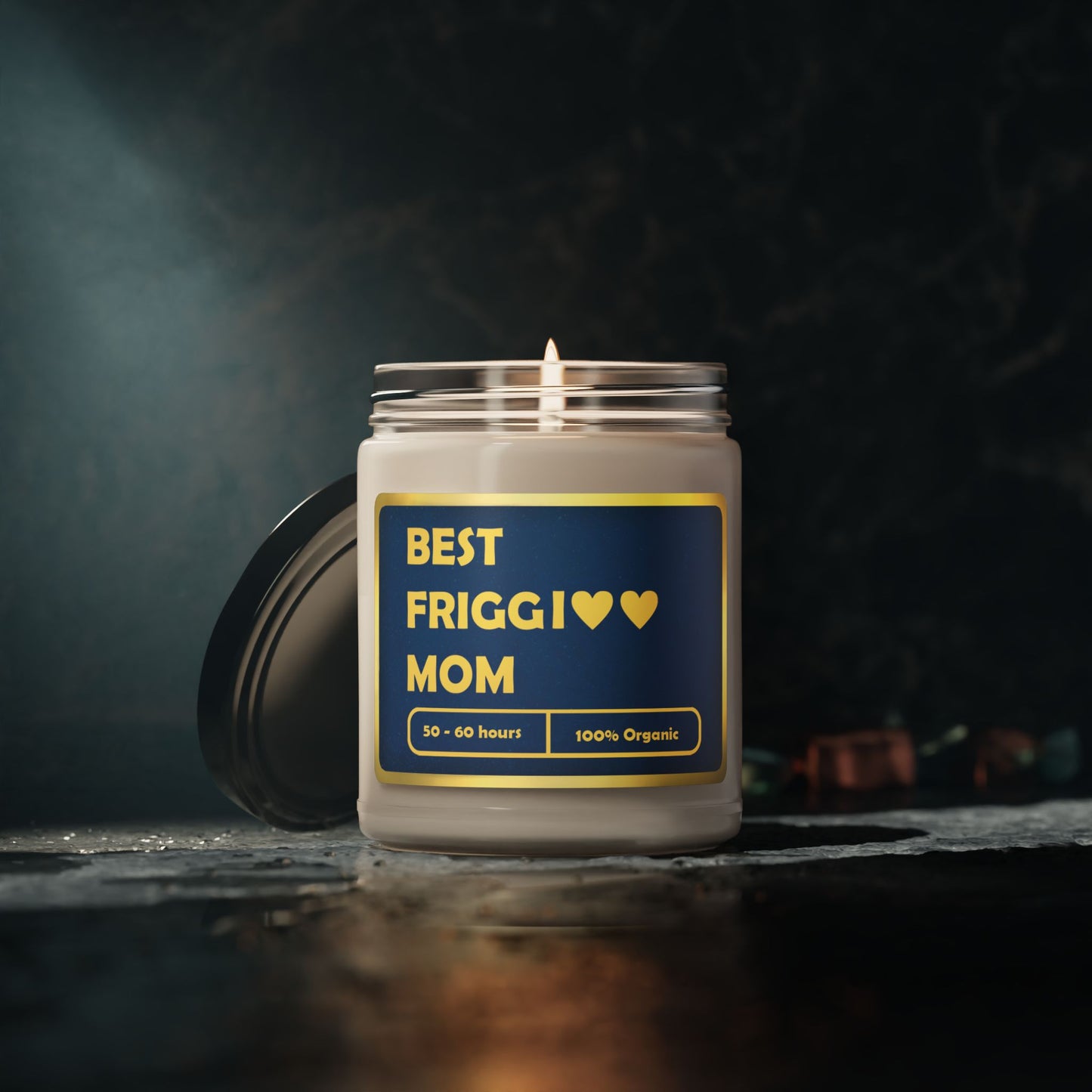 100% Organic, Eco-friendly, Vegan Scented Candle (9oz) – Perfect Gift for Moms Best Friggin' Mom