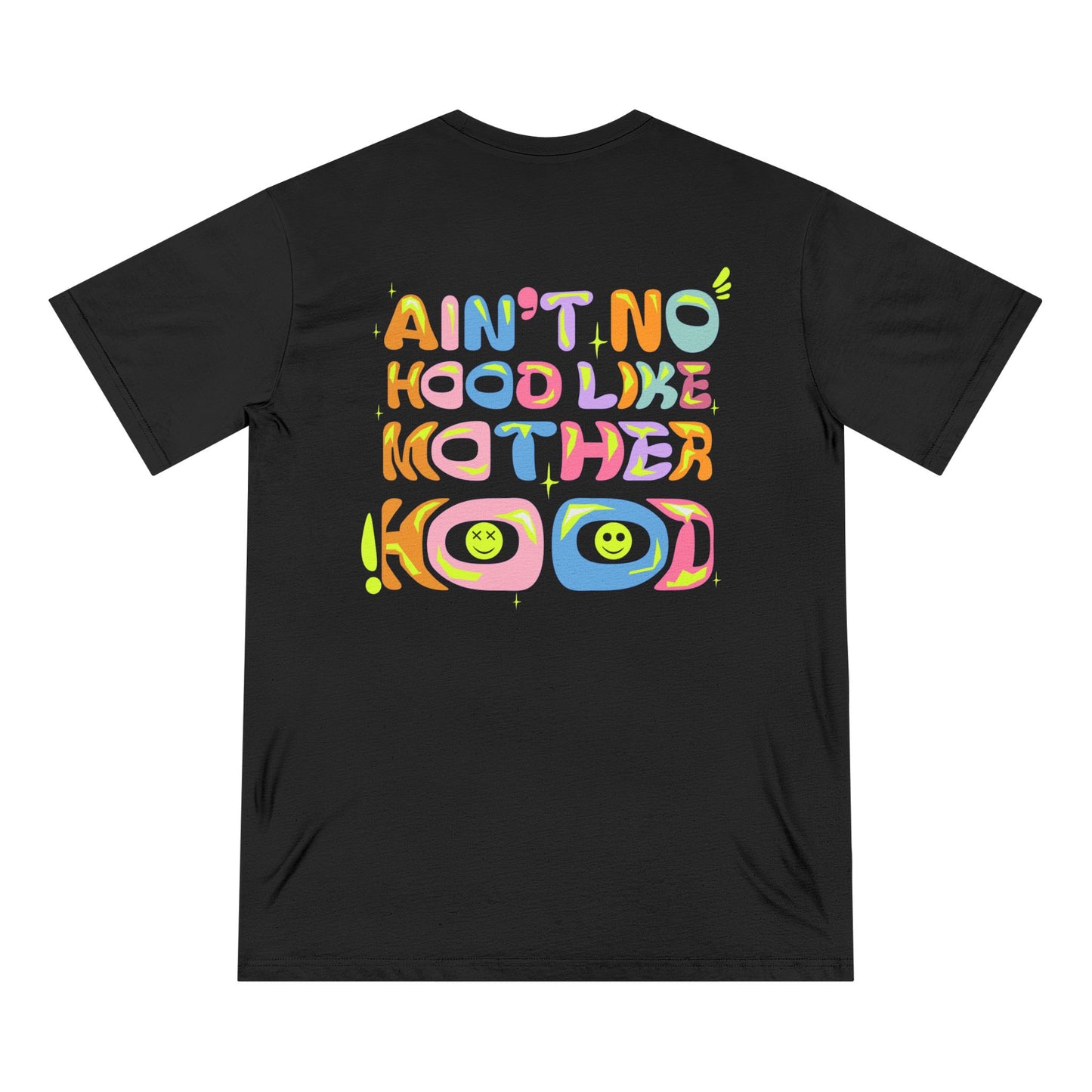 Ain’t No Hood Like Motherhood T-Shirt – Organic Cotton Tee | Groovy Mom Shirt