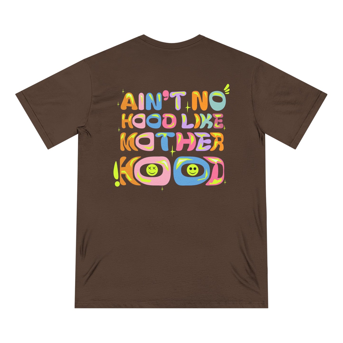 Ain’t No Hood Like Motherhood T-Shirt – Organic Cotton Tee | Groovy Mom Shirt