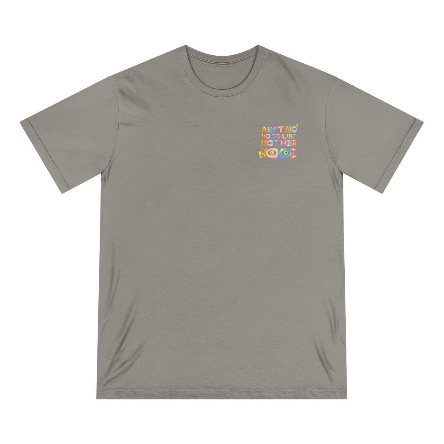 Ain’t No Hood Like Motherhood T-Shirt – Organic Cotton Tee | Groovy Mom Shirt