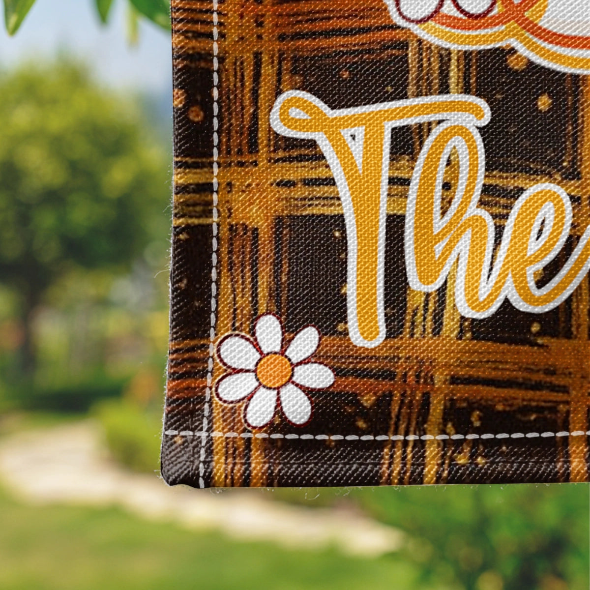 Fall For Jesus He Never Leaves - Custom Fall Thanksgiving Home Decor - Personalized Garden Flag