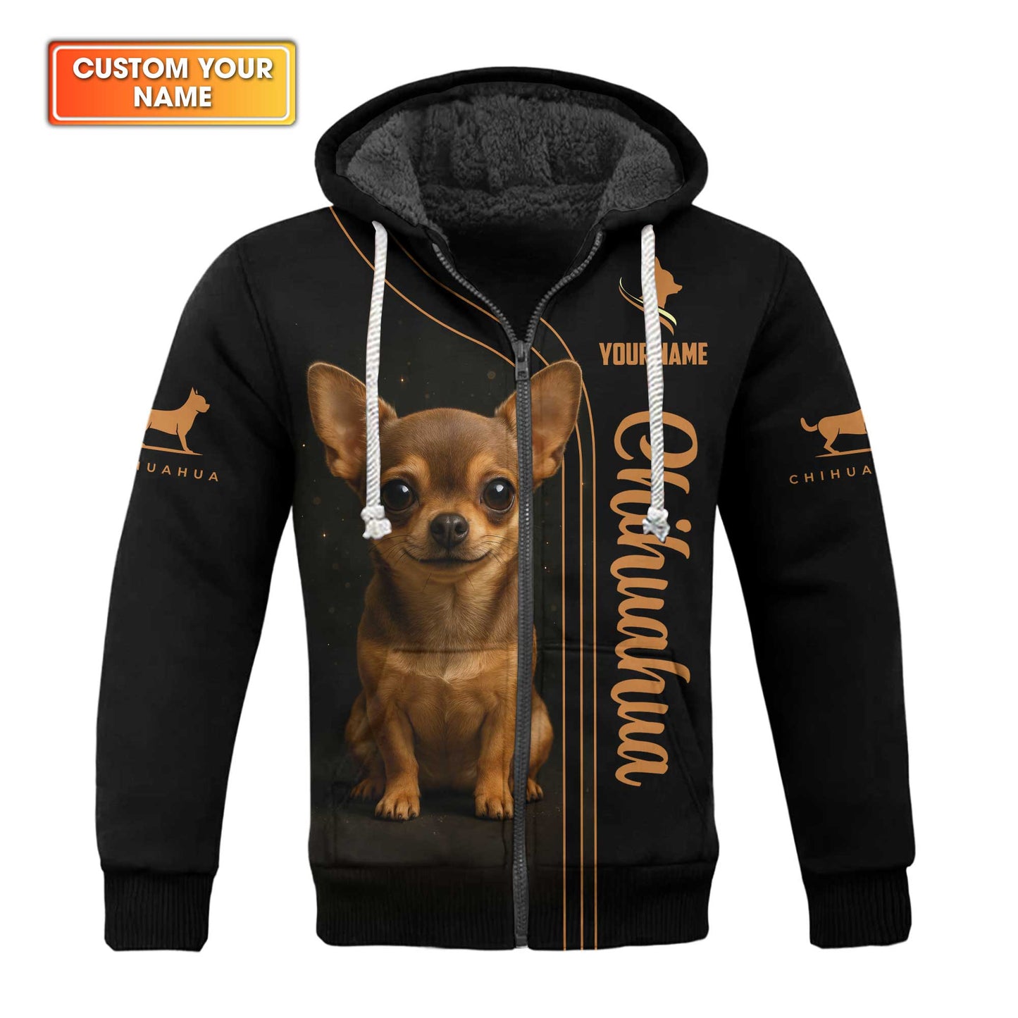 "This Isn’t Dog Hair On My Shirt It’s Chihuahua Glitter" Chihuahua Hoodie, Custom Name Chihuahua Shirt, Chihuahua Dog T Shirt