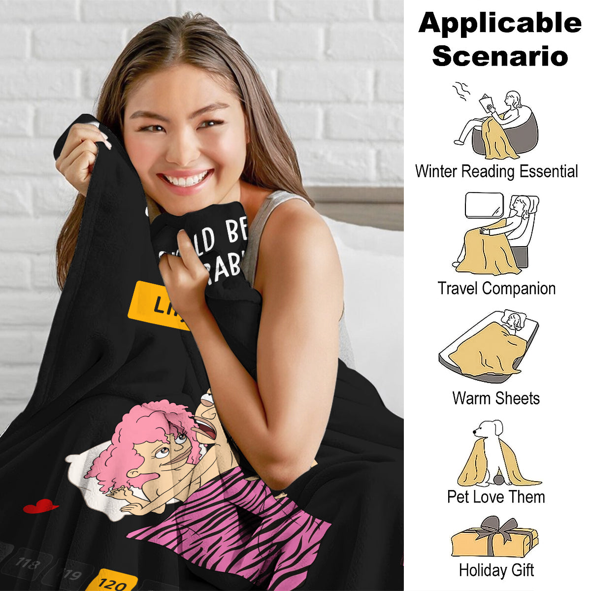 Funny Couple - Personalized Blanket - Sex Should Be A Mutually Pleasurable Activity HN16091346-mk4