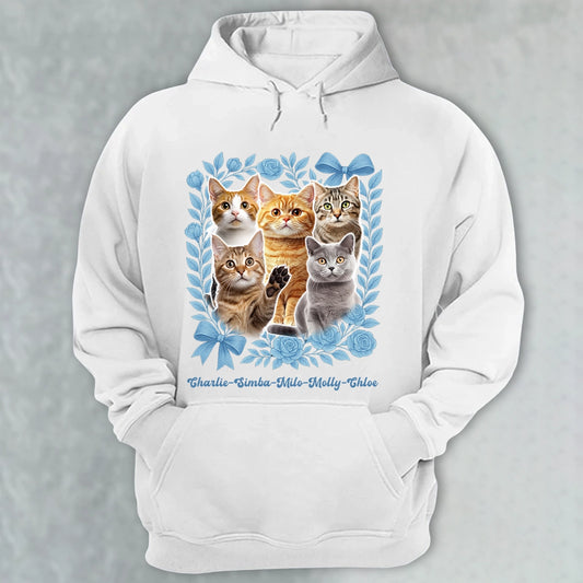 Personalized Cat Hoodie With Custom Pet Photos And Names - Cozy Sweatshirt Gift For Cat Lovers HD-HN21-TT25Web1