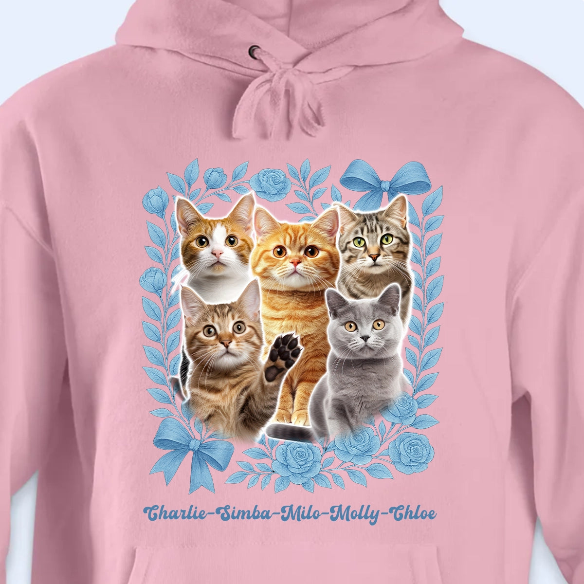Personalized Cat Hoodie With Custom Pet Photos And Names - Cozy Sweatshirt Gift For Cat Lovers HD-HN21-TT25Web4