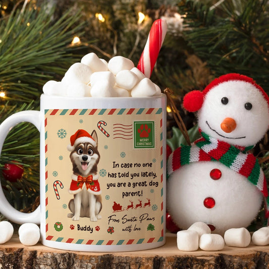 Personalized Dog Christmas Mug - Custom Pet Name & Breed Holiday Gift for Dog Lovers-WE-TT04-web1