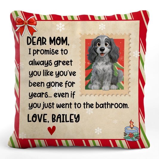 Personalized Dog Christmas Pillow – Cute Pet Message From Your Dog PL-NM36-TT12-web