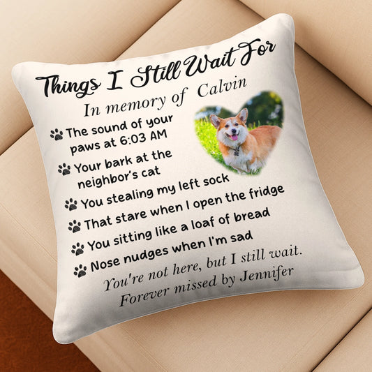 Personalized Pet Memorial Pillow - Custom In Memory Gift with Photo And Text-PL-HH12-HN08-web3