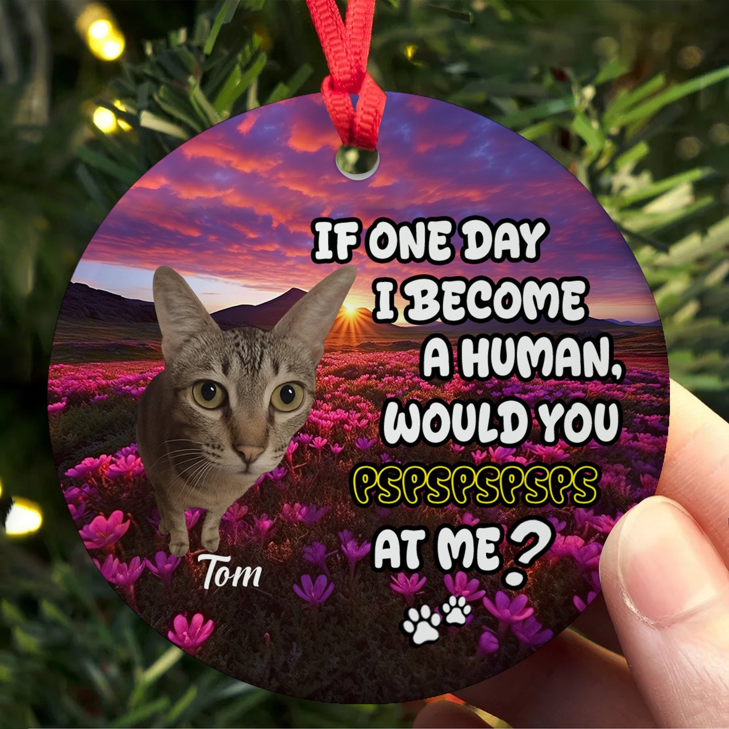 Personalized Pet Photo Ceramic Ornament For Pet Lovers-MK_Web5