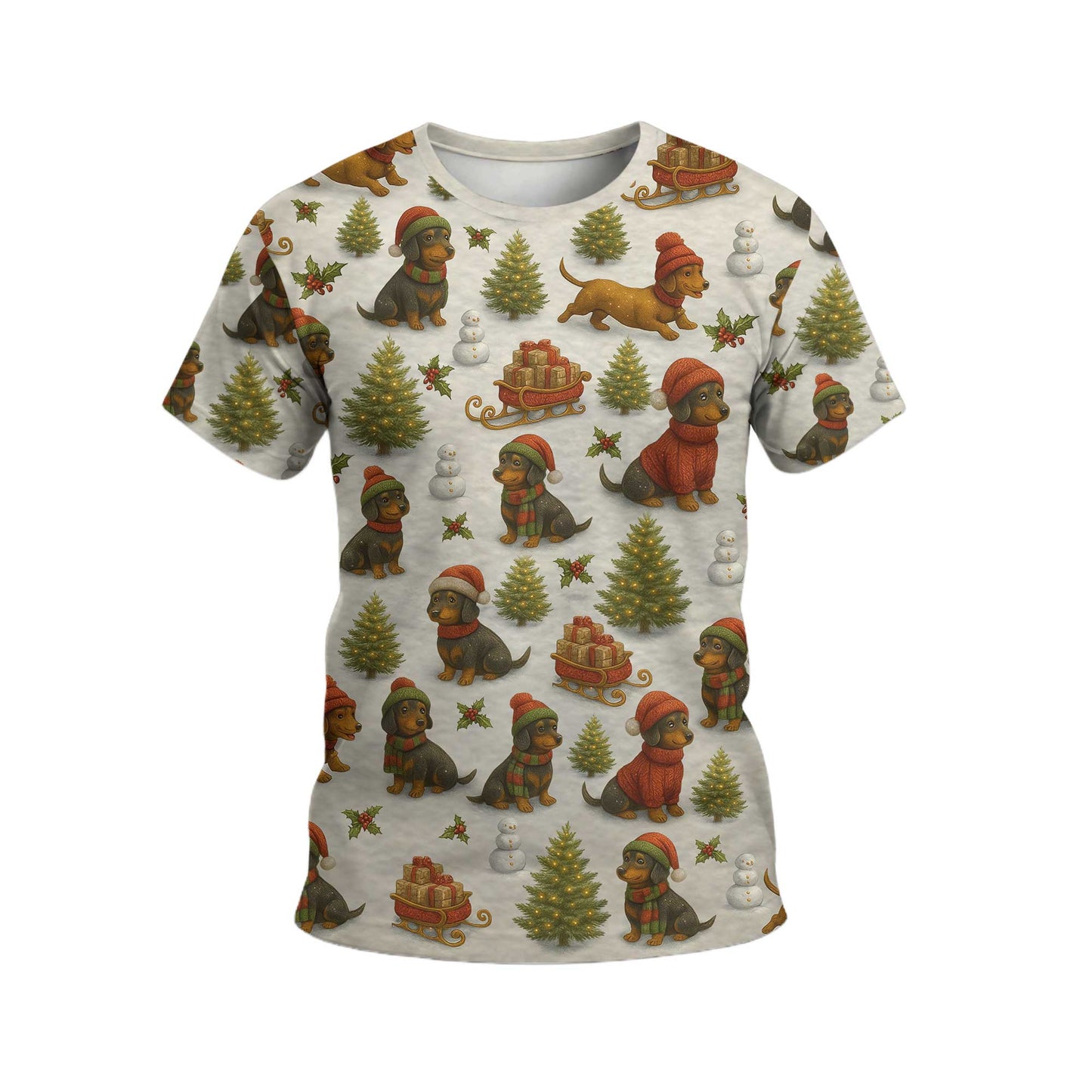 Christmas Dachshund Shirt, Weenie Dog Shirts, Winter Holiday Dog Sweater Design