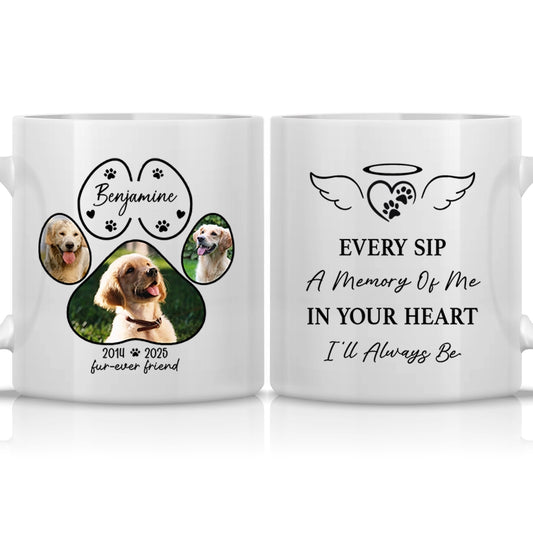 Furever Friend - Custom Photo Dog Memorial Gift - Personalized Mug