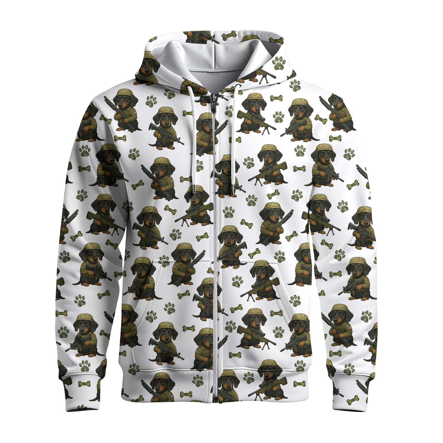 Military Dachshund Soldier T Shirt, Funny Army Dog Pattern, Dachshund T Shirt, Wiener Dog T Shirt