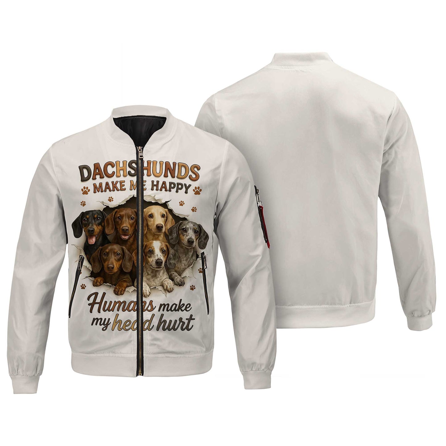 Dachshunds Make Me Happy, Dachshund Shirt, Weiner Dog Shirts, T Shirts For Dachshunds