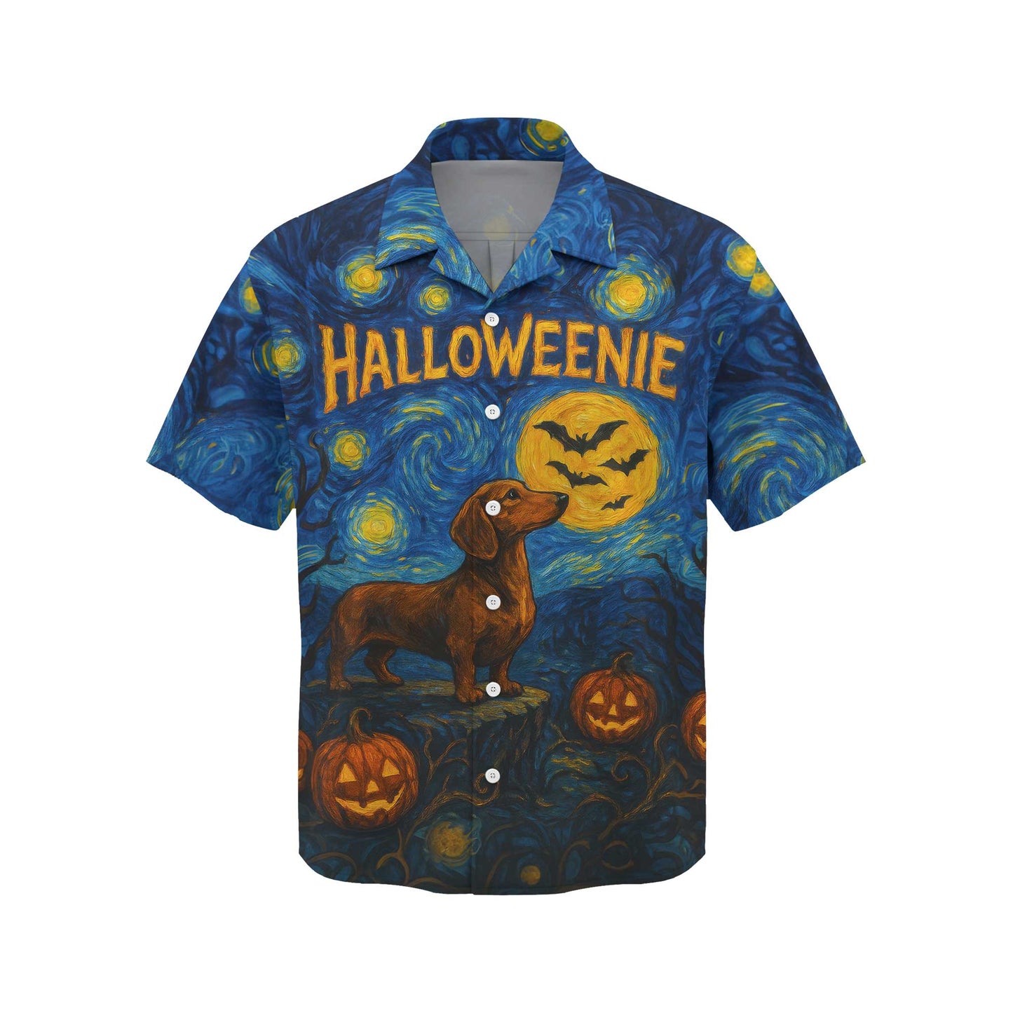 HalloWeenie Starry Night Shirt, Dachshund Shirt, Weiner Dog T Shirt