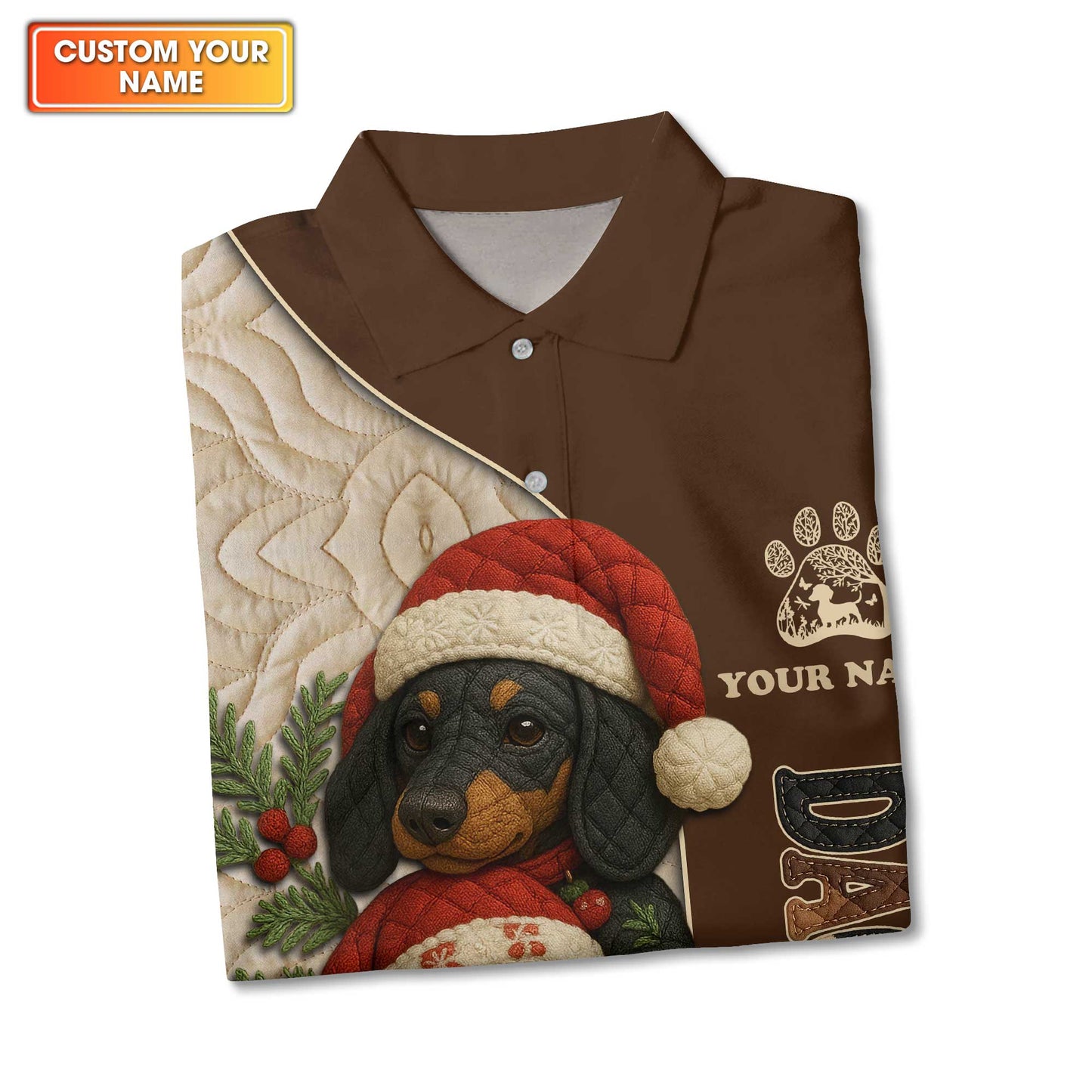 Dachshund Christmas Shirt, Wiener Dog Holiday T-Shirt, Custom Sausage Dog Gift