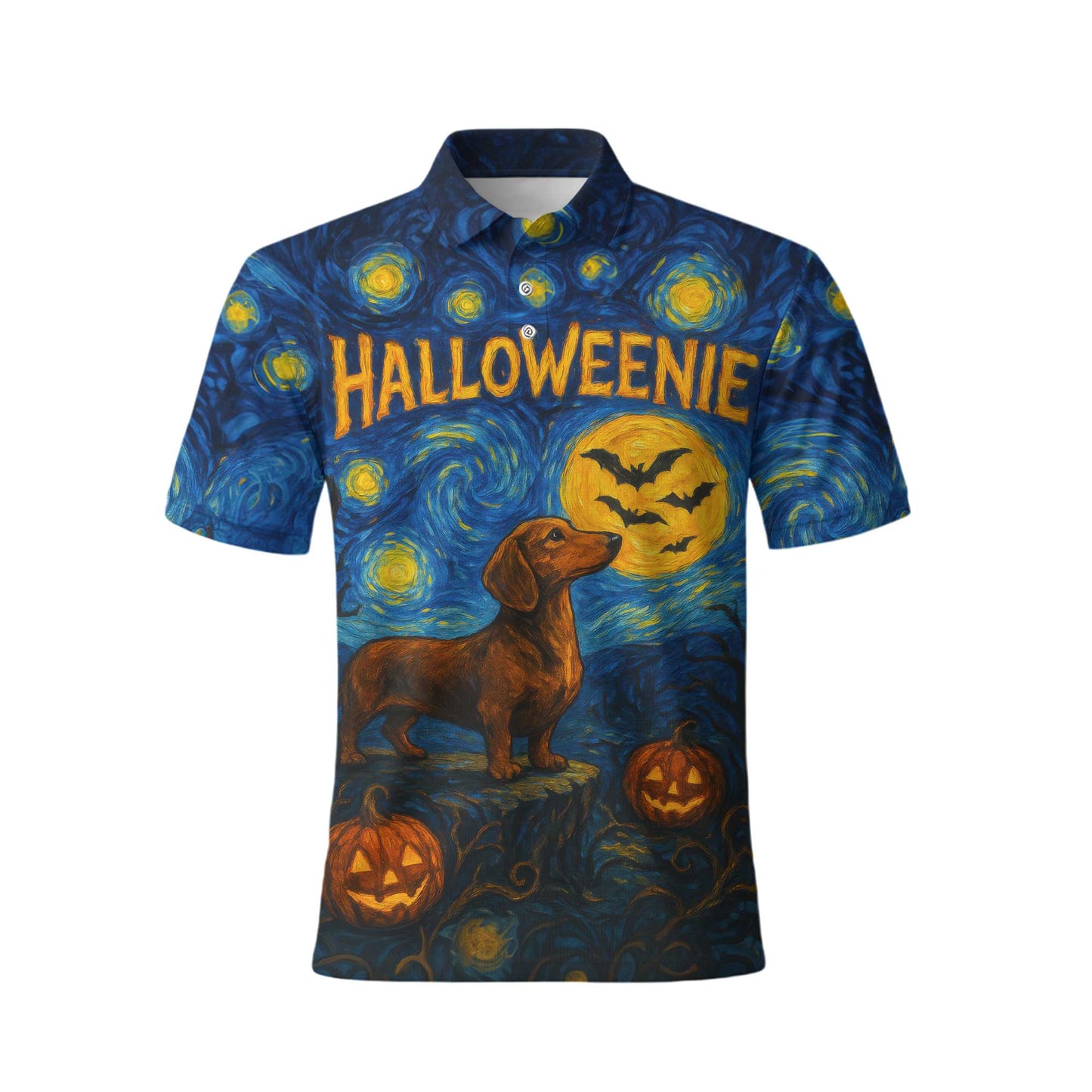 HalloWeenie Starry Night Shirt, Dachshund Shirt, Weiner Dog T Shirt