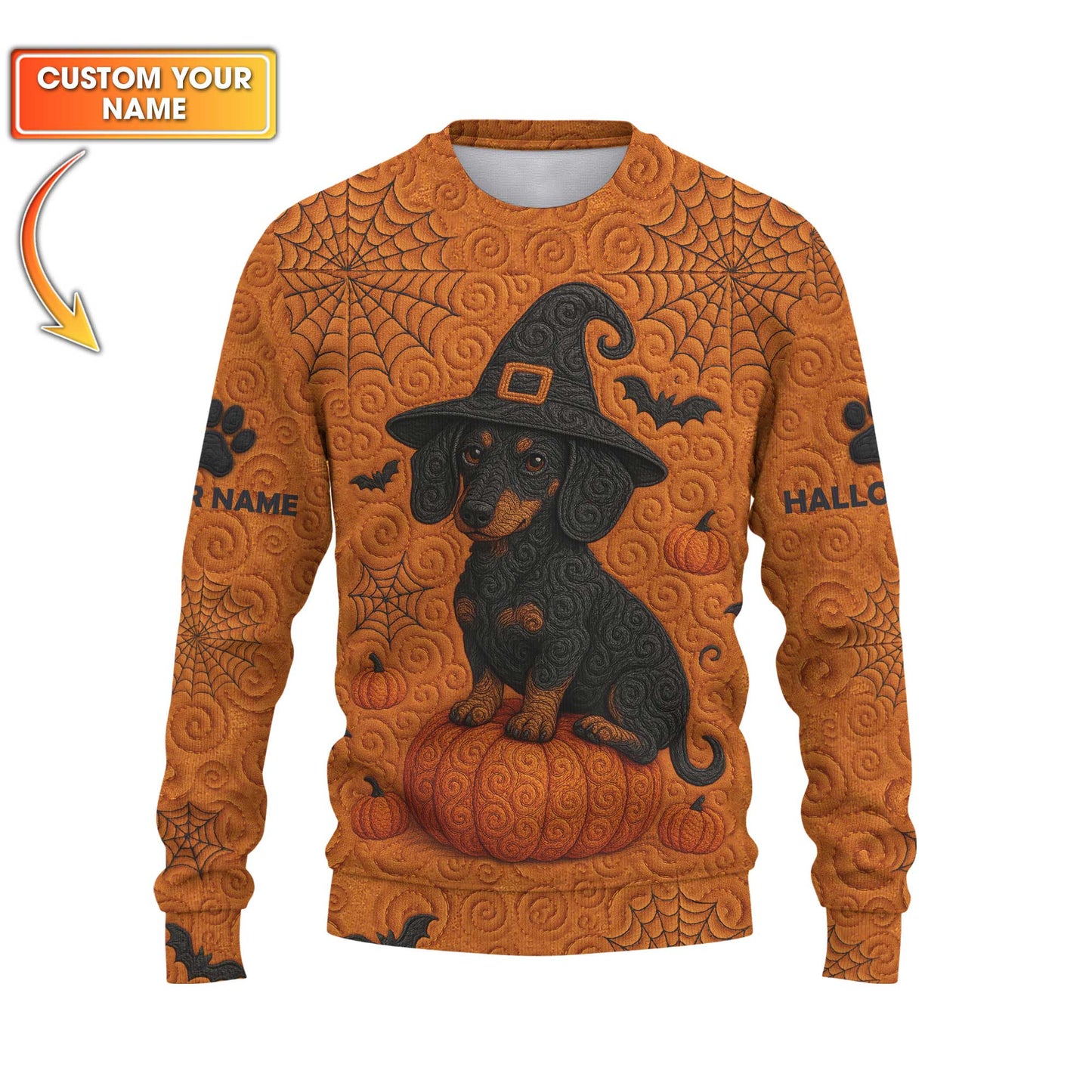 Pumpkin Halloween Shirt, Dachshund Sweatshirt, Weiner Dog Shirt