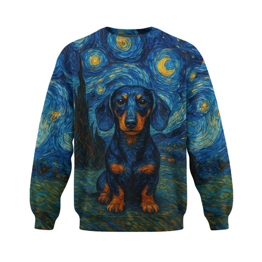 Dachshund Shirt, Weiner Dog Shirts, Van Gogh Starry Night Style
