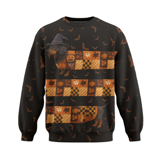 Halloween Pumpkin Long Dachshund Shirt, Dachshund Shirt, Weiner Dog T Shirt