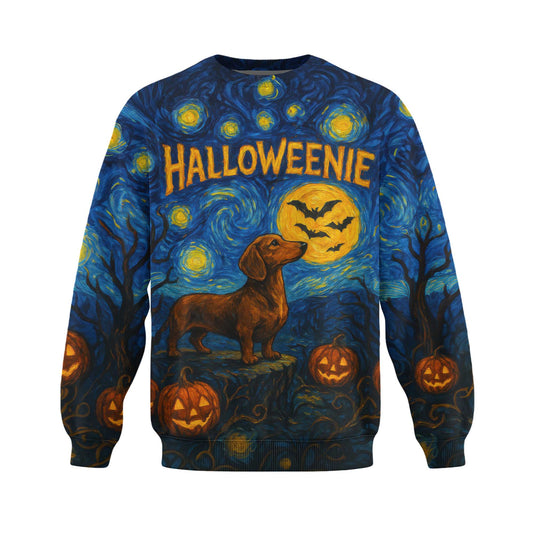 HalloWeenie Starry Night Shirt, Dachshund Shirt, Weiner Dog T Shirt