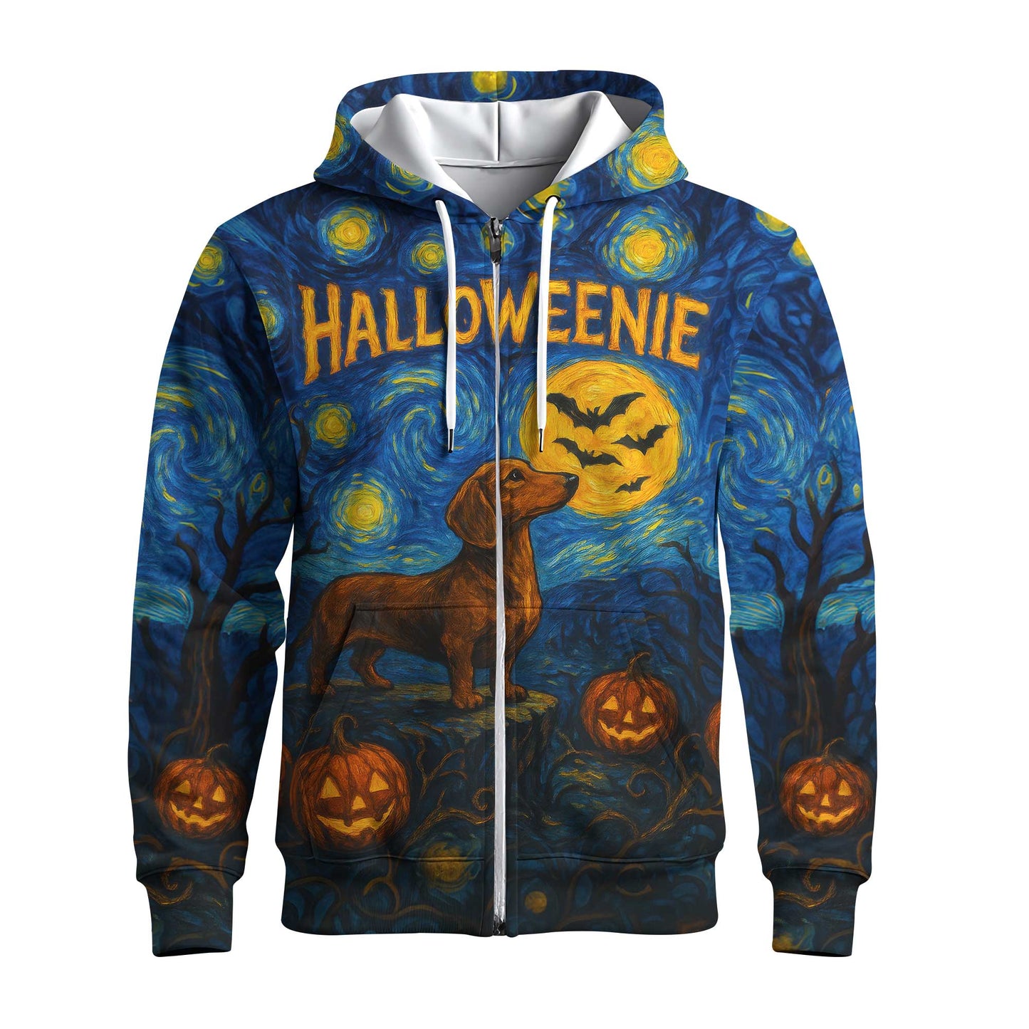 HalloWeenie Starry Night Shirt, Dachshund Shirt, Weiner Dog T Shirt