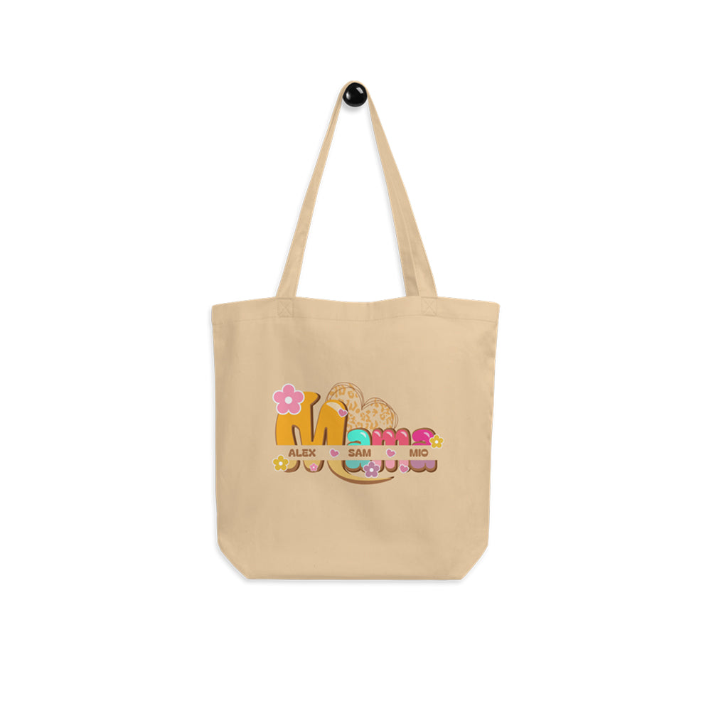 Personalized Mama Tote Bag – Organic Cotton Custom Name Bag | Mother’s Day Gift  Birthday Gift For Mom
