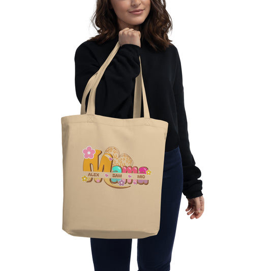 Personalized Mama Tote Bag – Organic Cotton Custom Name Bag | Mother’s Day Gift  Birthday Gift For Mom