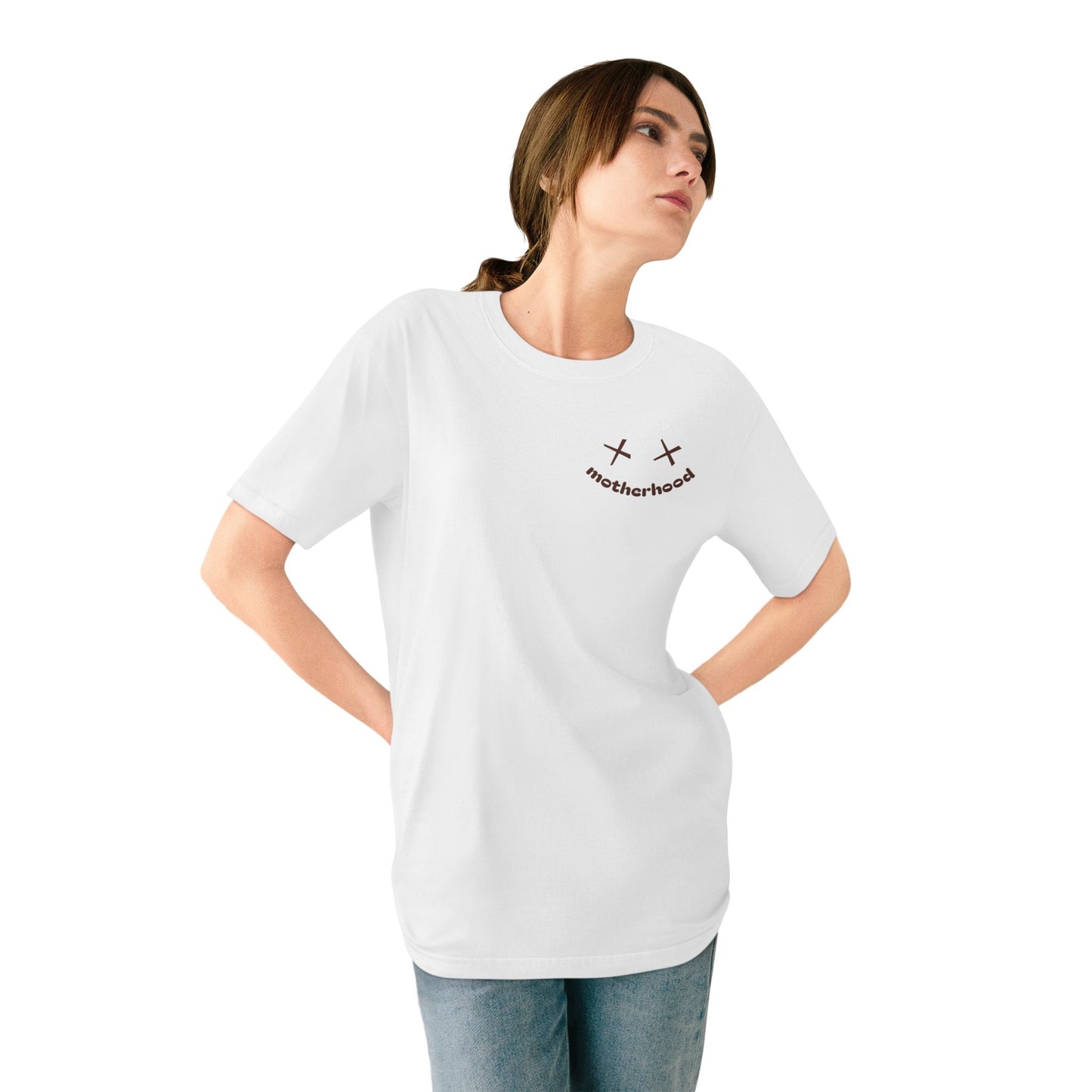 Funny Mom Shirt – “Ain’t No Hood Like Motherhood” – Organic Cotton Tee | Mother’s Day Gift
