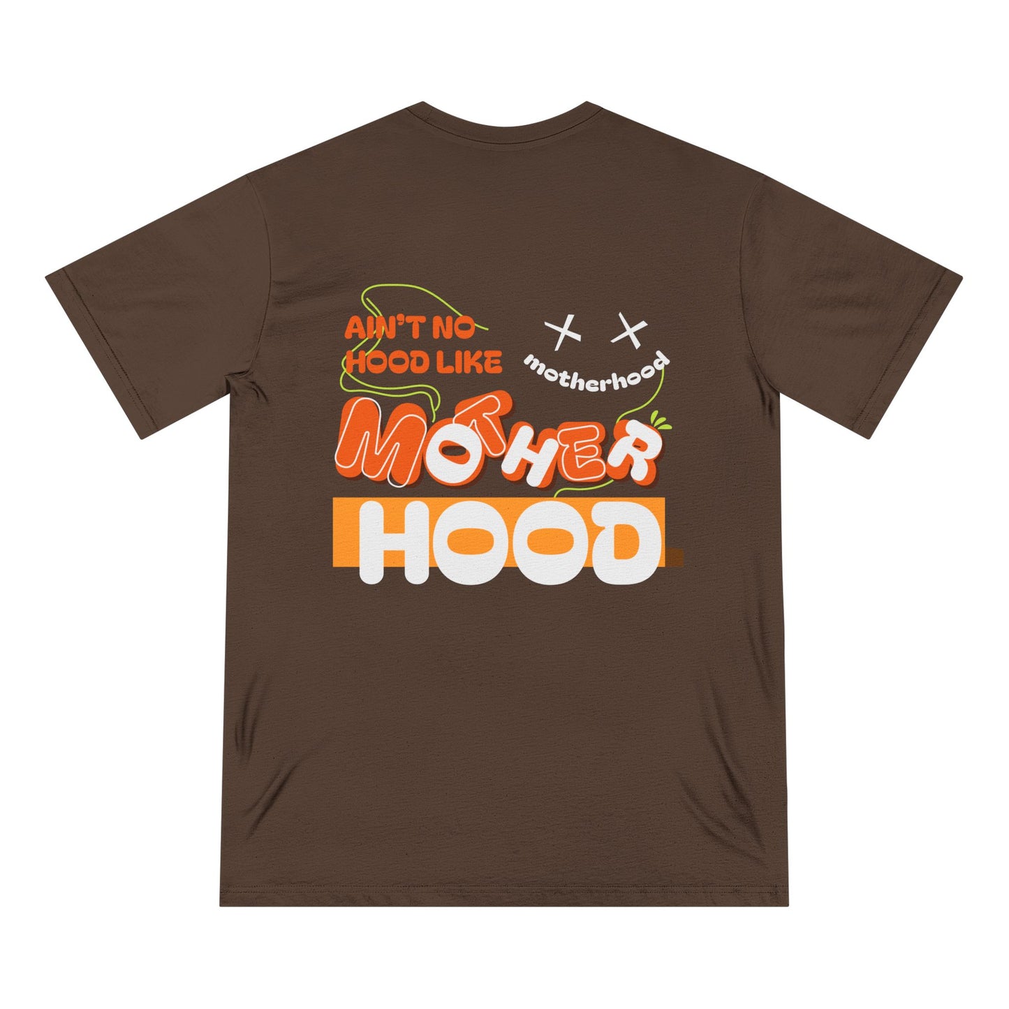 Funny Mom Shirt – “Ain’t No Hood Like Motherhood” – Organic Cotton Tee | Mother’s Day Gift