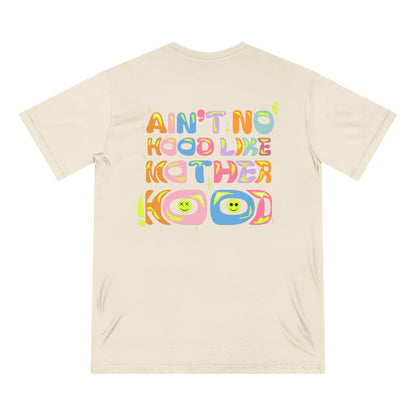 Ain’t No Hood Like Motherhood T-Shirt – Organic Cotton Tee | Groovy Mom Shirt