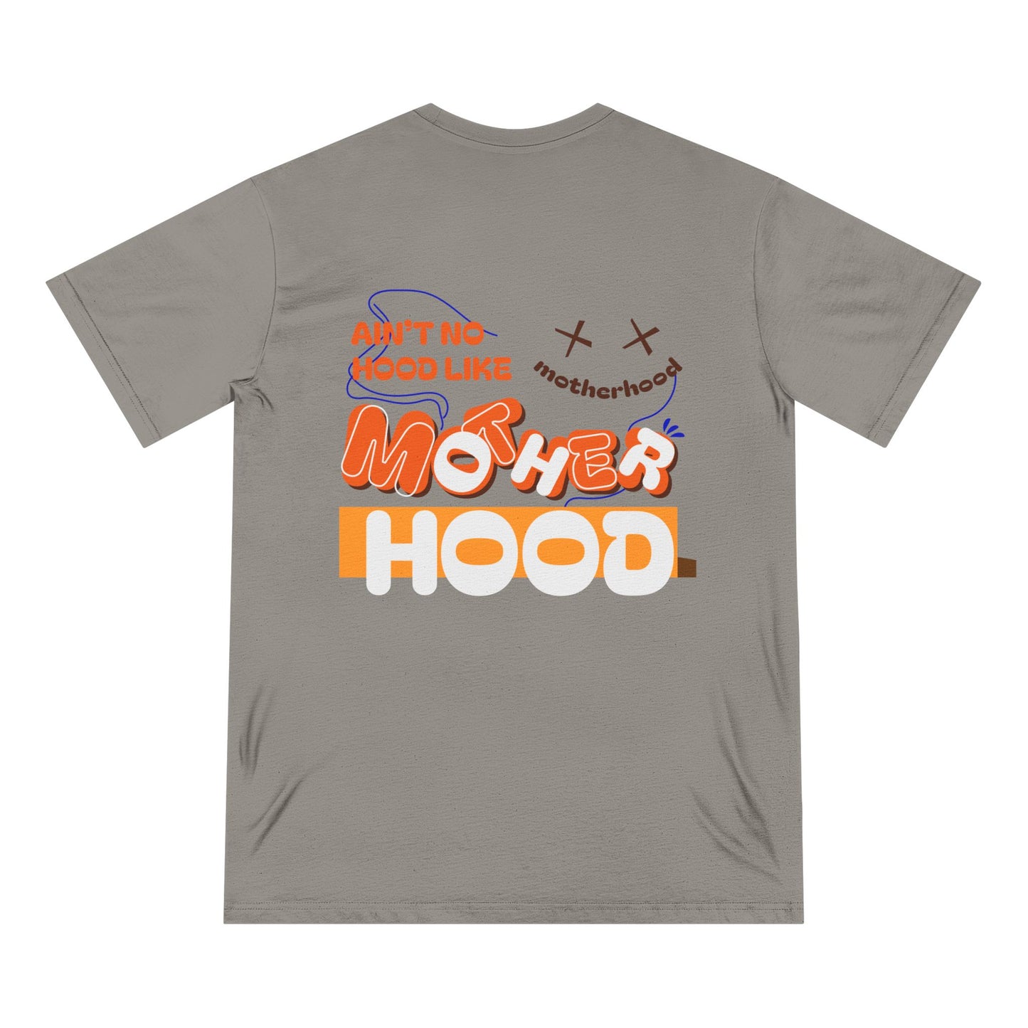 Funny Mom Shirt – “Ain’t No Hood Like Motherhood” – Organic Cotton Tee | Mother’s Day Gift