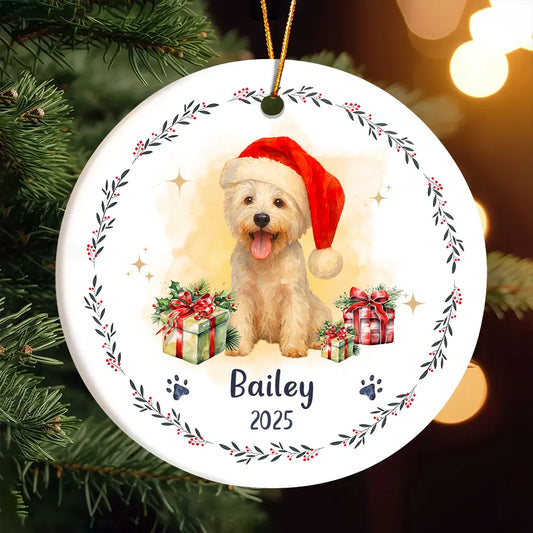 Custom Ceramic Pet Ornament - Personalized Christmas Gift for Pet Lovers-OR-LA26-TX541