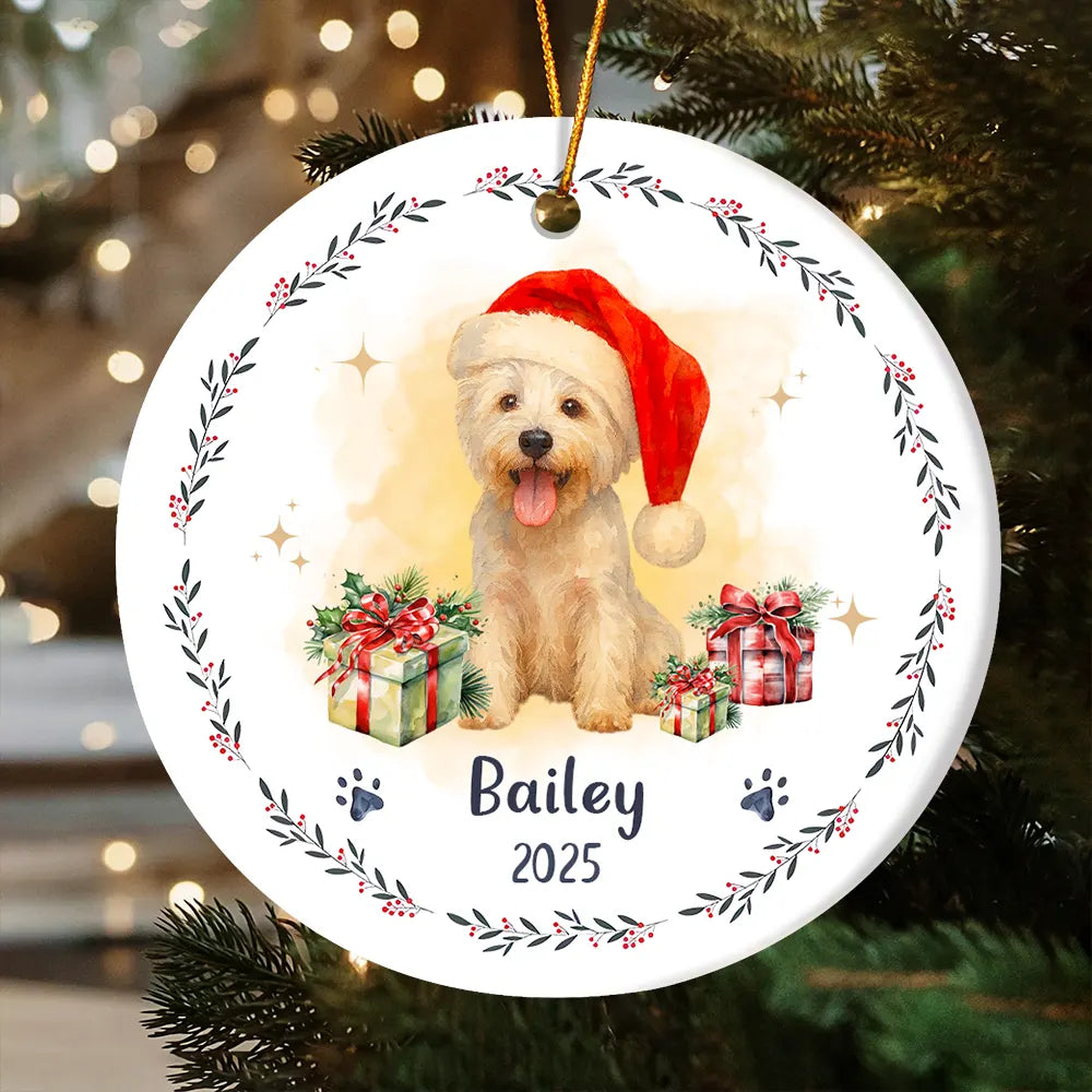 Custom Ceramic Pet Ornament - Personalized Christmas Gift for Pet Lovers-OR-LA26-TX542