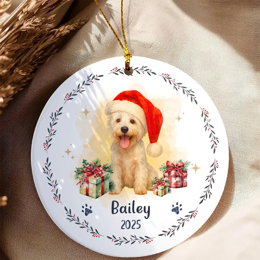 Custom Ceramic Pet Ornament - Personalized Christmas Gift for Pet Lovers-OR-LA26-TX543