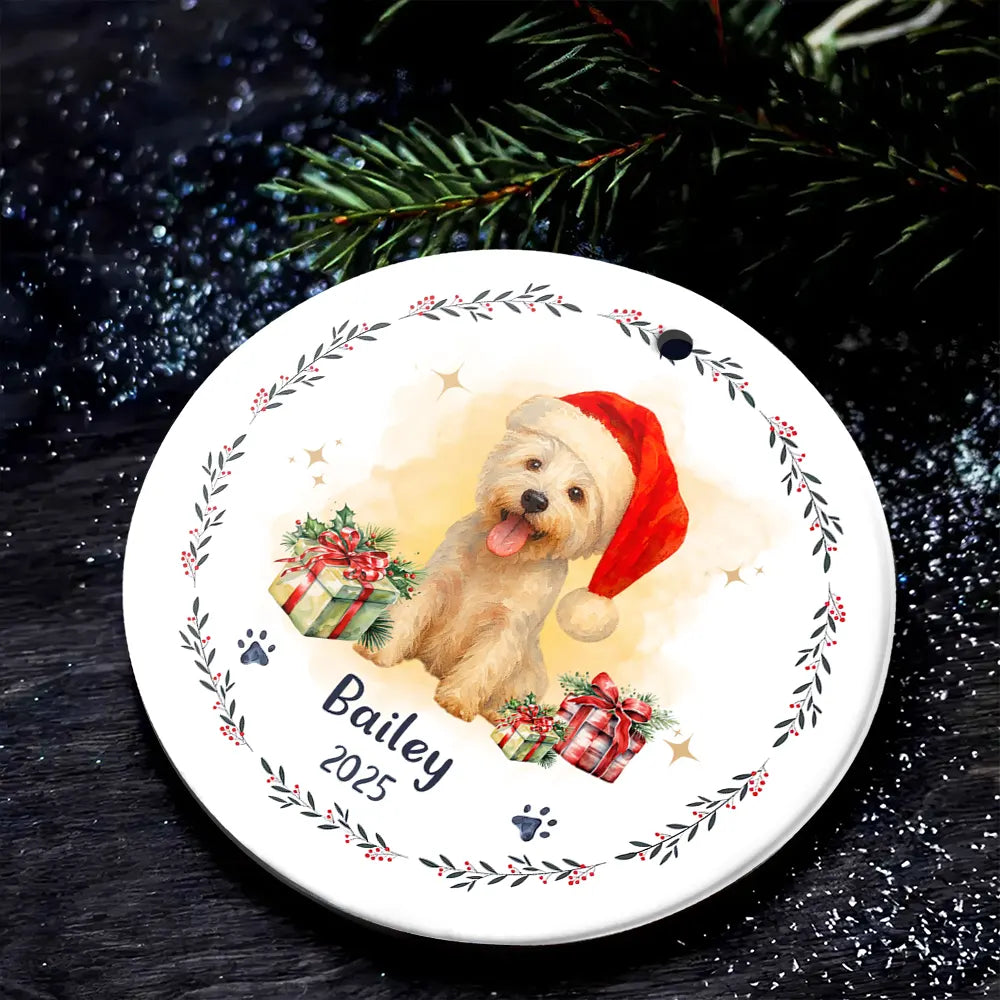 Custom Ceramic Pet Ornament - Personalized Christmas Gift for Pet Lovers-OR-LA26-TX544