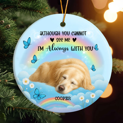 Custom Pet Memorial Gift for Dog Lovers - Personalized Ceramic Ornament-OR-NM31-VK01-WEB5