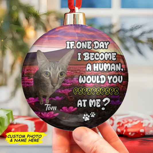 Custom Pet Photo Ornament - Personalized Cat & Dog Christmas Decoration For Pet Lovers-MK_web1
