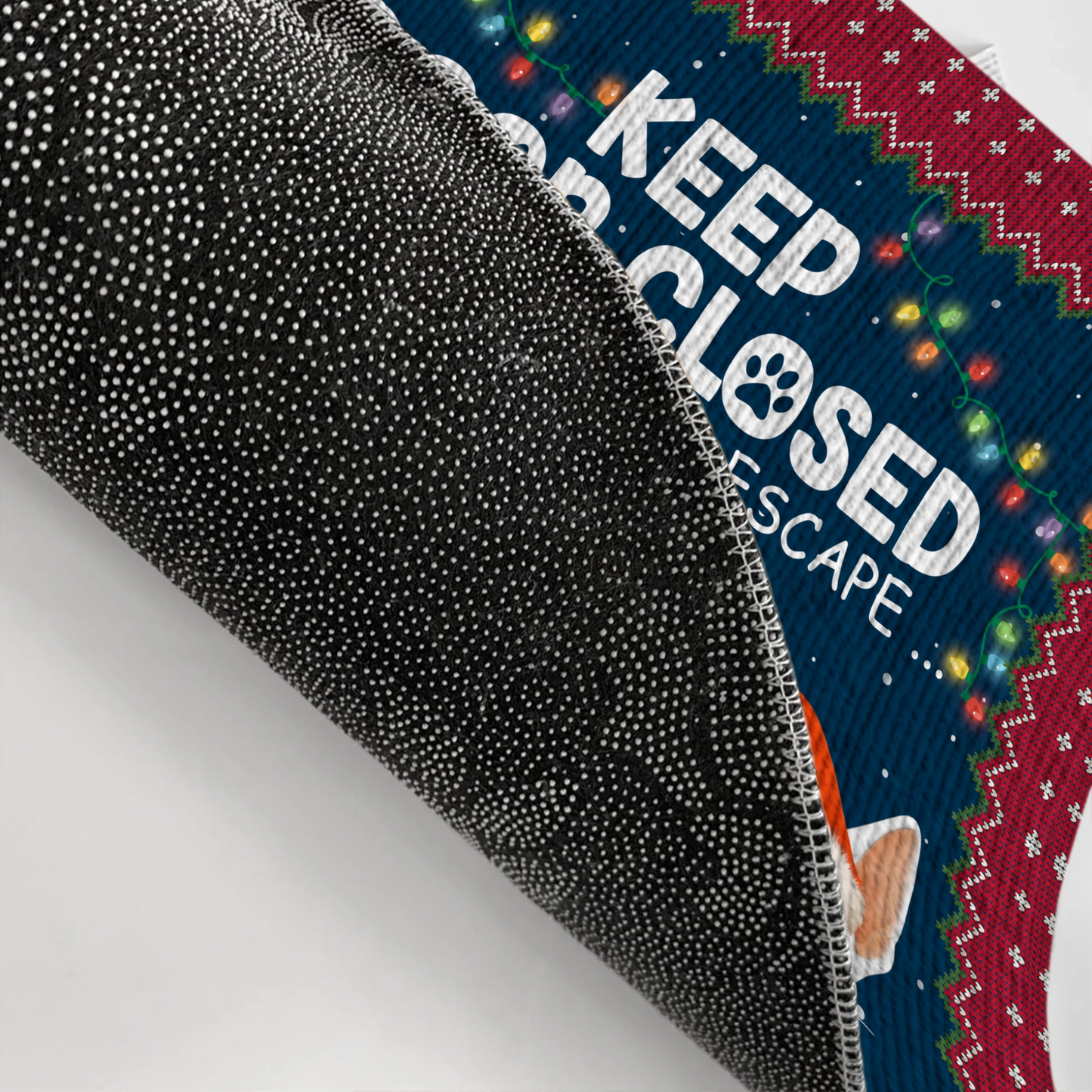 Keep Door Close, Cats Planning Escape - Christmas Gift For Cat Lovers - Personalized Doormat