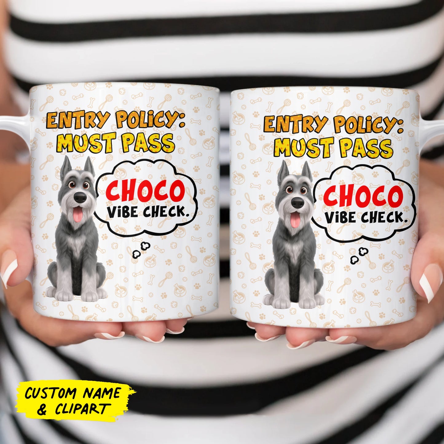 Entry Policy Must Pass Vibe Check - Personalized Mug For Pet Lovers-MK_Web3