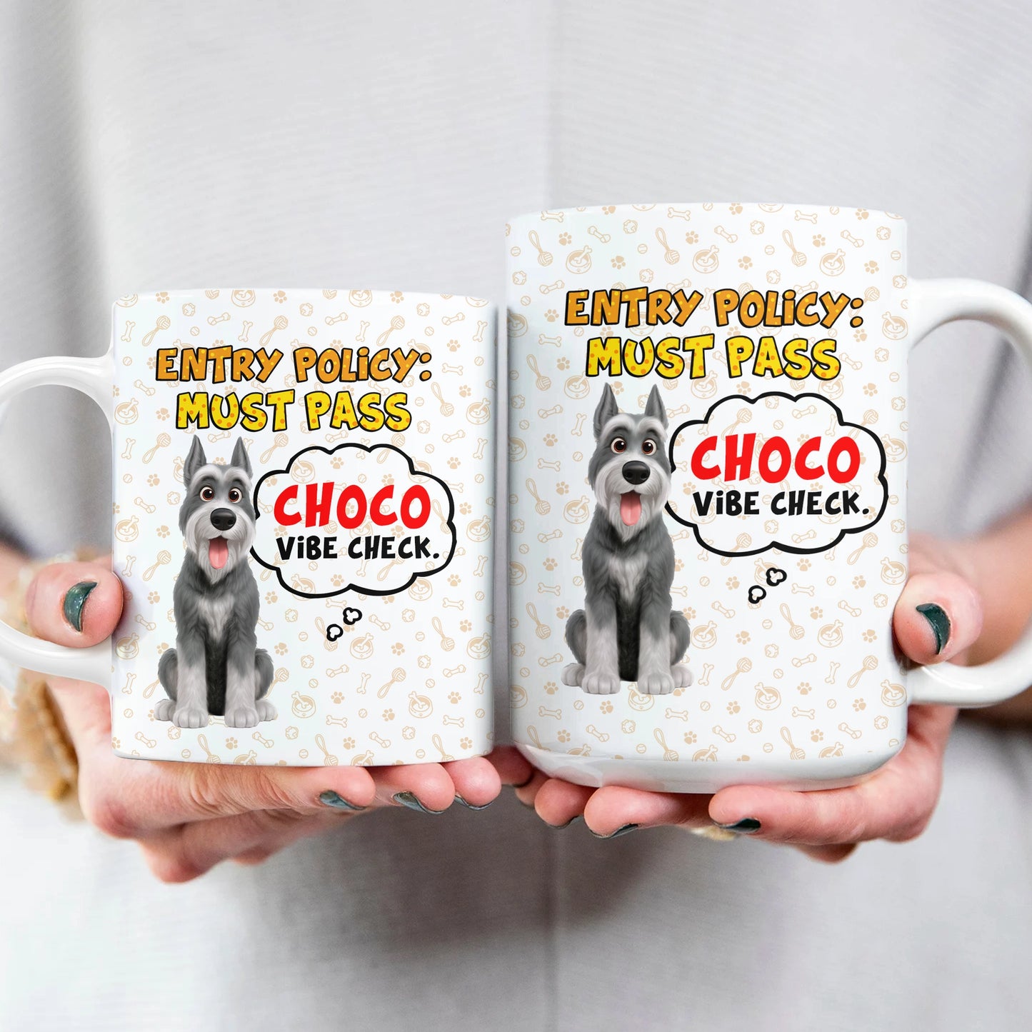 Entry Policy Must Pass Vibe Check - Personalized Mug For Pet Lovers-MK_Web4