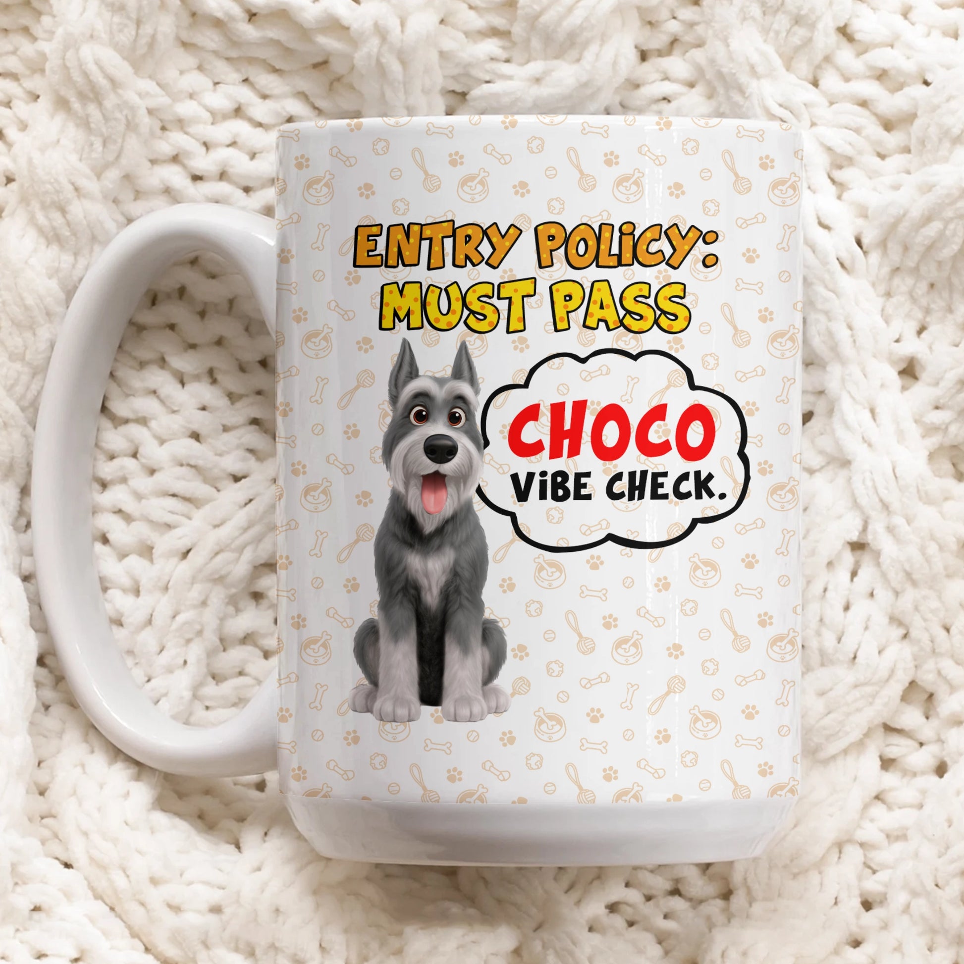 Entry Policy Must Pass Vibe Check - Personalized Mug For Pet Lovers-MK_Web5
