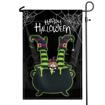 Happy Halloween - Witchy Spooky Vibes Flag Halloween Home Decor - Personalized Flag