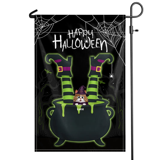 Happy Halloween - Witchy Spooky Vibes Flag Halloween Home Decor - Personalized Flag