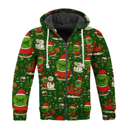 Pugrinch Pattern Shirts, Funny Christmas Pug Shirt, Grinch Pug Hoodie For Pet Lover