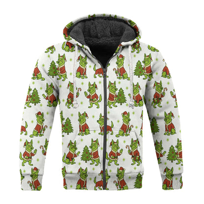 Funny German Shepherd Christmas Hoodie, German Shepherd Xmas Shirt, Dog Pattern Shirt For Pet Lover