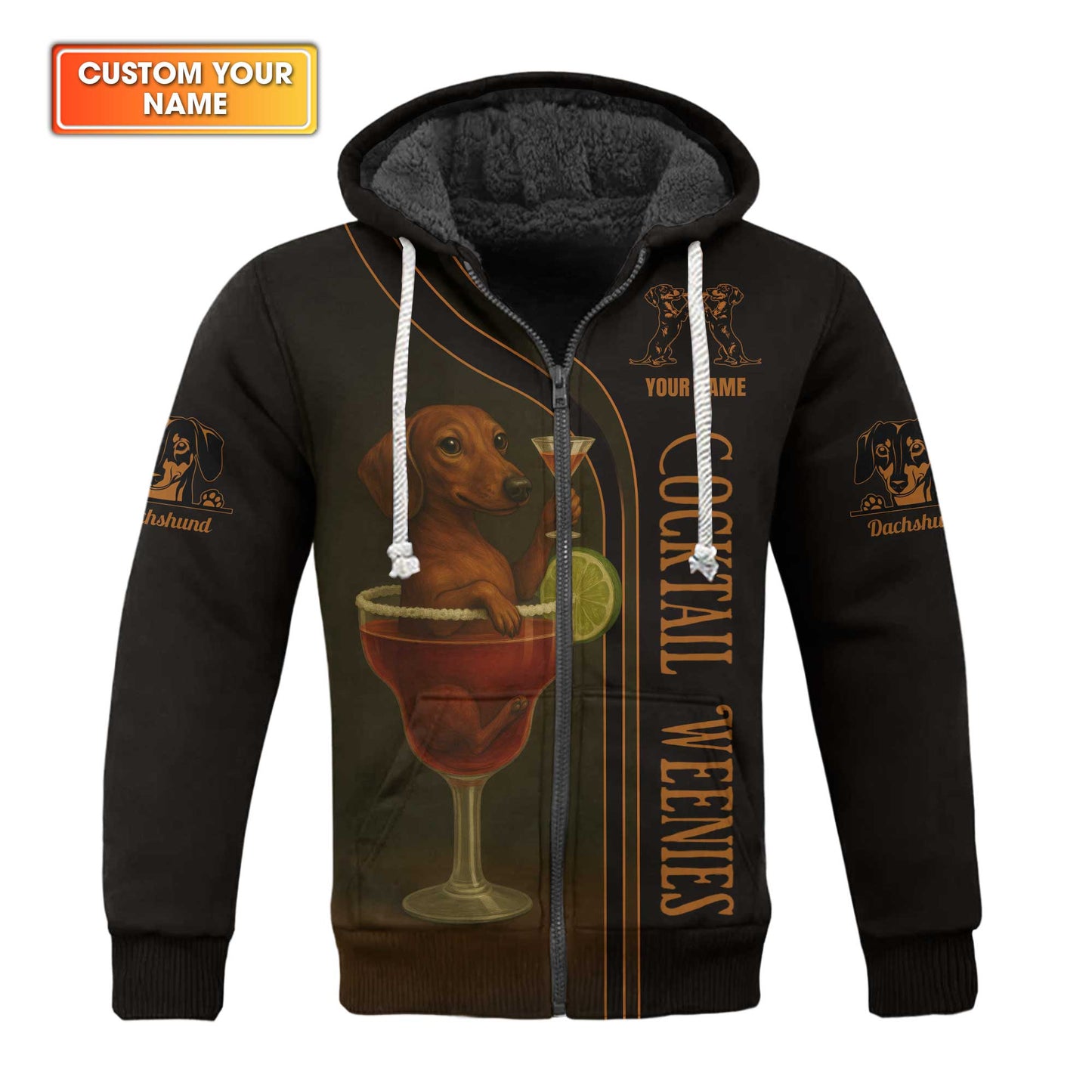 Dachshund Shirt, Funny Dog Cocktail Weenies, Weiner Dog Shirts, Dachshund Sitting In Cocktail Glass With Martini