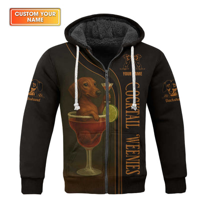 Dachshund Shirt, Funny Dog Cocktail Weenies, Weiner Dog Shirts, Dachshund Sitting In Cocktail Glass With Martini