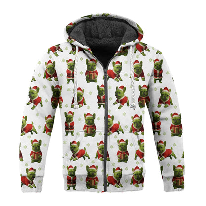 French Bulldog Shirt Pattern Shirt, Crazy French Bulldog Shirt, Funny French Bulldog Xmas Hoodie For Dog Lover